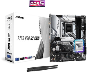 Mainboard|ASROCK|Intel Z790|LGA1700|ATX|Memory DDR5|Memory slots 4|2xPCI-Express 3.0 1x|1xPCI-Express 4.0 16x|1xPCI-Express 5.0 16x|4xM.2|1xHDMI|1xDisplayPort|4xUSB 2.0|3xUSB 3.2|1xUSB-C|1xPS/2|1xRJ45|3xAudio port|2xWiFi antenna port|Z790PRORSWIFI