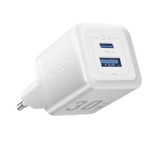 MOBILE CHARGER WALL 30W USB/2P WHITE FEQW0-EU VENTION