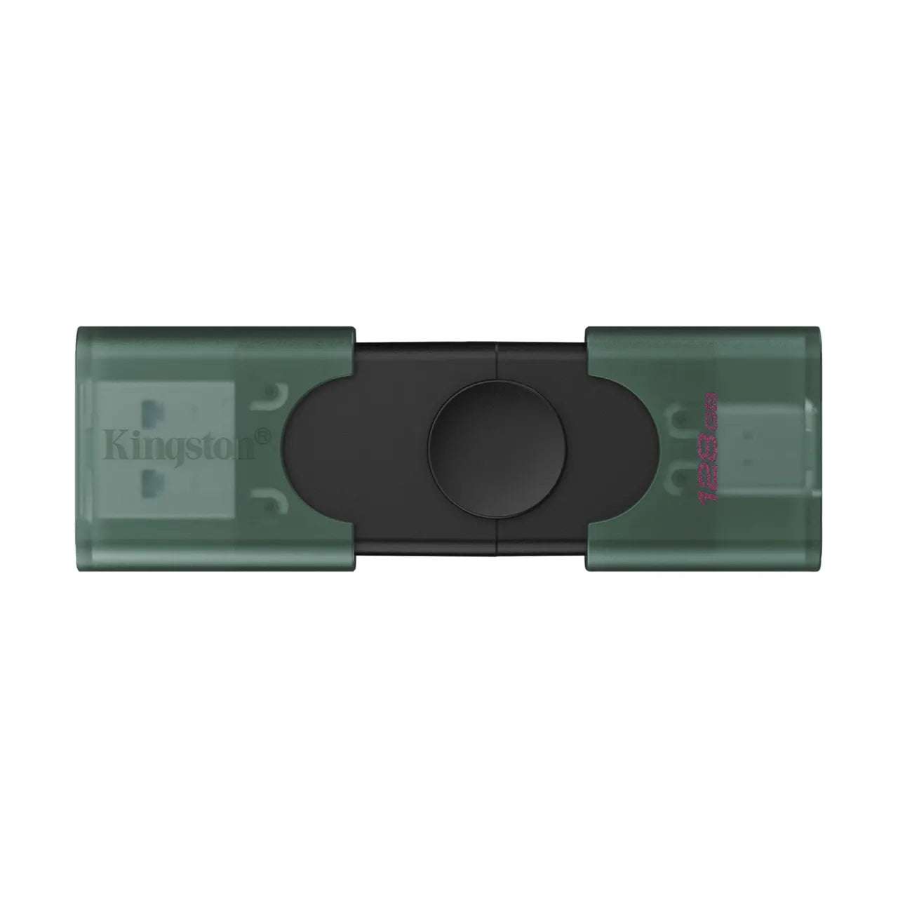 Kingston DataTraveler Duo | 128 GB | USB Type-C/Type-A | Black/Green