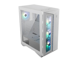 Case|MSI|MPG GUNGNIR 110R WHITE|MidiTower|Case product features Transparent panel|Not included|ATX|MicroATX|MiniITX|Colour White|MPGGUNGNIR110RWHITE