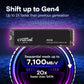 SSD|CRUCIAL|800xTBW rating|Read speed 7100 MB/s|Write speed 6000 MB/s|NVMe Yes|PCI Express 4.0|M.2|4000 GB|CT4000P310SSD8