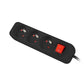 Lanberg Cable Power Strip, 3X French Outlets with Switch, Quality-Grade Copper, 3 m | PS1-03E-0300-BK