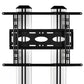 B-TECH AV UNIVERSAL FLAT SCREEN FLOOR STAND (VESA 600 X 400) - TWIN 1.8M COLUMNS