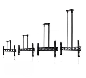 B-TECH AV EXTRA-LARGE UNIVERSAL FLAT SCREEN CEILING MOUNT WITH TILT (VESA 1000 X 600) - 1.5M Ø50MM POLES