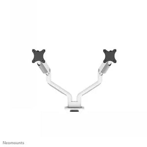 NEOMOUNTS SELECT DESK MOUNT, DOUBLE DISPLAY (TOPFIX CLAMP &GROMMET) WHITE