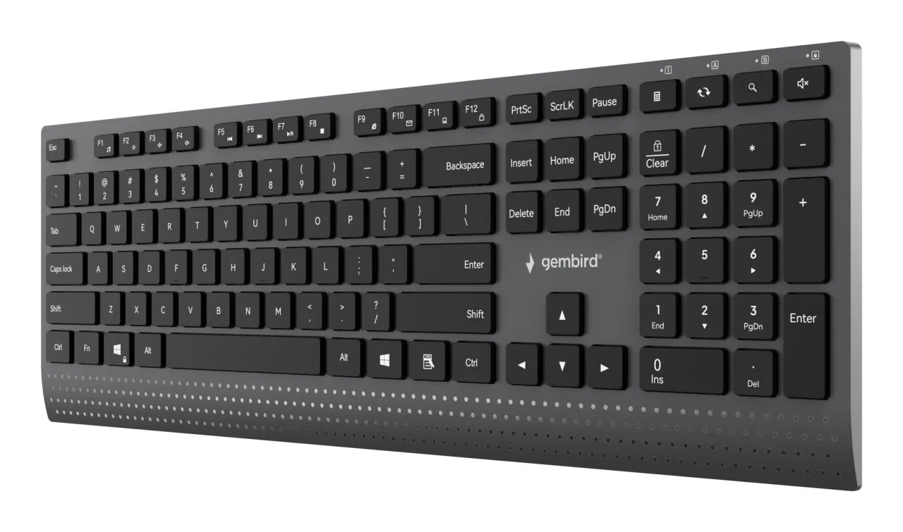 KEYBOARD MULTIMEDIA USB ENG/BLACK KB-MCH-06 GEMBIRD
