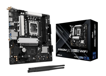Mainboard|ASROCK|Intel B860|LGA 1851 (Socket V1)|micro ATX|RAM DDR5-SDRAM|2xSlots|Wi-Fi Yes|Bluetooth Yes|1xNumber of M.2 (M) slots|B860M-XGEN5WIFI