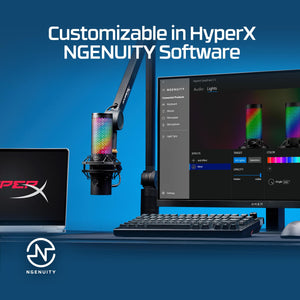 MICROPHONE HYPERX QUADCAST 2 S/BLACK 9A273AA HYPERX