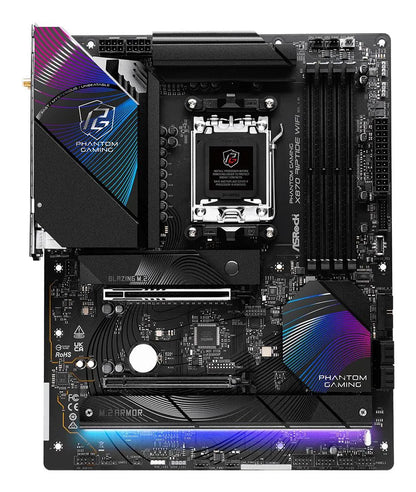 Mainboard|ASROCK|AMD X870|SAM5|ATX|Memory DDR5|Memory slots 4|1xPCI-Express 4.0 16x|1xPCI-Express 5.0 16x|4xM.2|1xHDMI|4xUSB 2.0|5xUSB 3.2|2xUSB-C|1xOptical S/PDIF|1xRJ45|2xAudio port|X870RIPTIDEWIFI