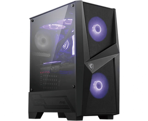 MSI MAG FORGE 100M PC Case, Mid-Tower, USB 3.2, Black | MSI | MAG FORGE 100M | Black | ATX