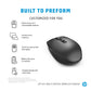 HP 635 Wireless Mouse - Multi-Device, Dual-Mode, Programmable, 4-way Scrolling, Multi-Surface - Black