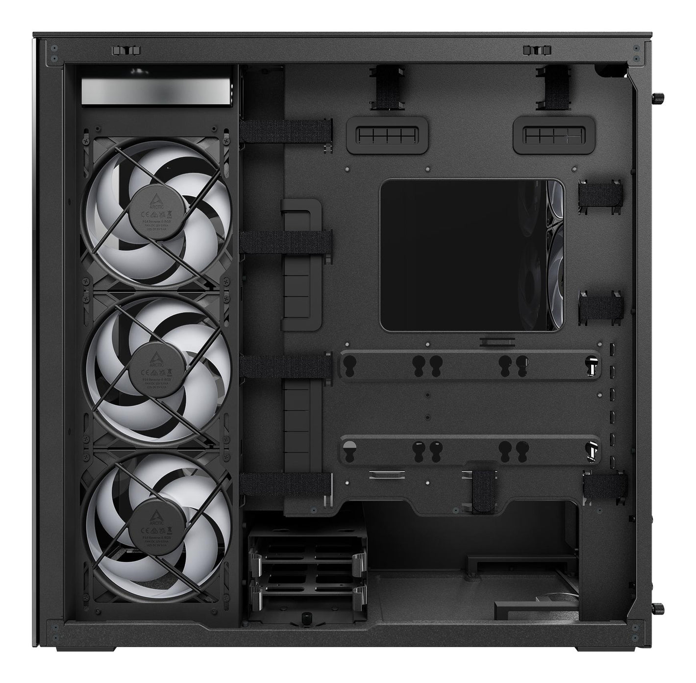 Case|ARCTIC|EATX|Black|Midi Tower|PC|Xtender VG (Mirror Black)|ACPCC00019A