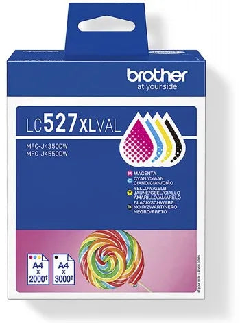 BROTHER LC527XLVAL VALUE PACK CMYK 1X3000+3X2000P