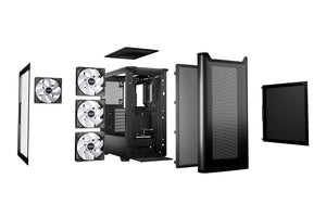 Case|BE QUIET|PURE BASE 501 LX|MidiTower|Case product features Transparent panel|Not included|ATX|MicroATX|MiniITX|Colour Black|BGW78