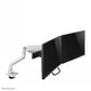NEOMOUNTS SELECT DESK MOUNT, DOUBLE DISPLAY CROSSBAR (TOPFIX CLAMP &GROMMET) WHITE