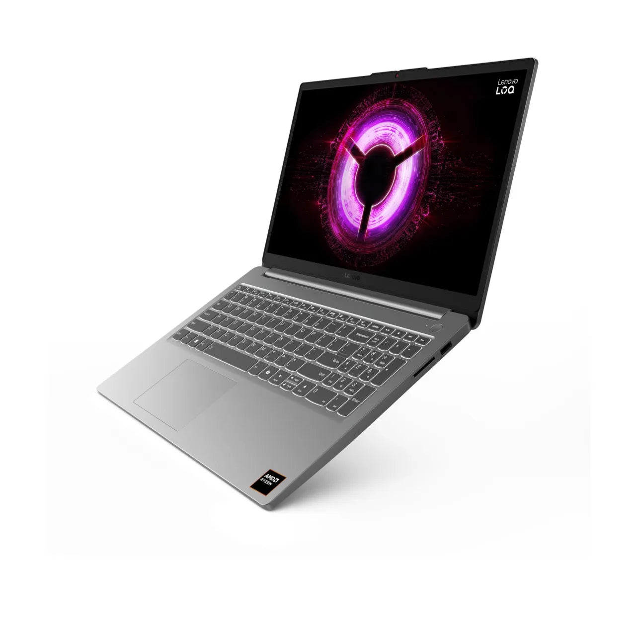 Notebook|LENOVO|LOQ|LOQ 15ARP10E|CPU AMD RyzenT 5|7535HS|3.3 GHz|15.6 "|1920 x 1080 pixels|RAM 16 GB|DDR5-SDRAM|SSD 1000 GB|Discrete graphics NVIDIA GeForce RTX 3050|6 GB|On-board graphics Yes|Numeric keypad Yes|Keyboard language English|Colour Grey|...