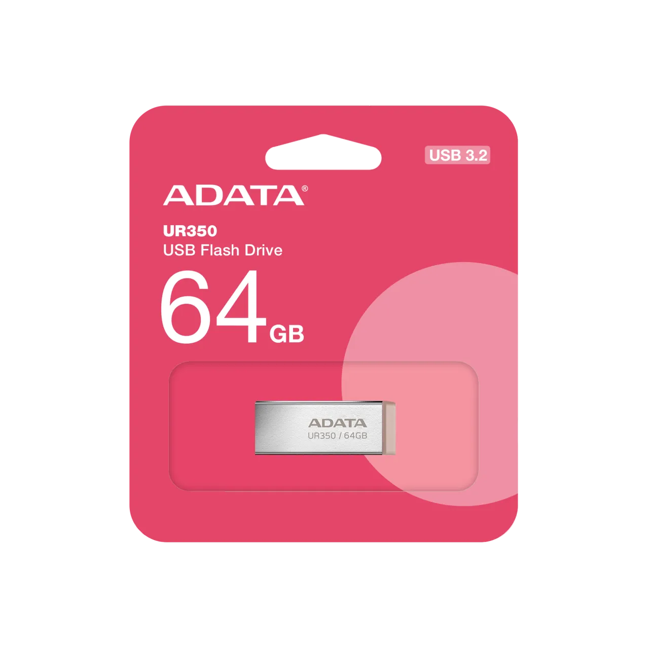 ADATA | USB Flash Drive | UR350 | 64 GB | USB Type-A | Brown