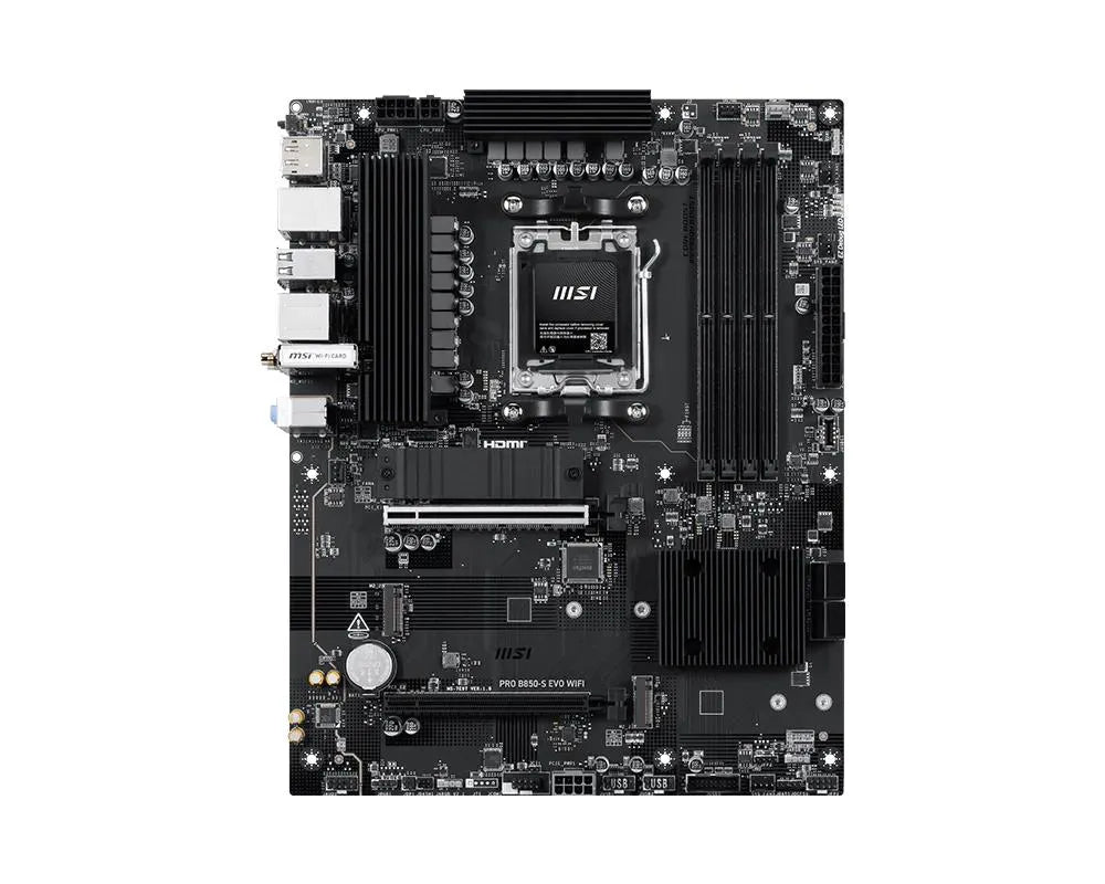 Mainboard|MSI|AMD B850|Socket AM5|ATX|RAM DDR5-SDRAM|4xSlots|Wi-Fi Yes|Bluetooth Yes|3xNumber of M.2 (M) slots|PROB850-SEVOWIFI