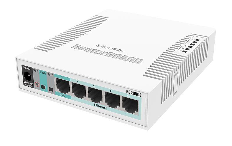 Switch|MIKROTIK|CSS106-5G-1S|Desktop/pedestal|5x10Base-T / 100Base-TX / 1000Base-T|1xSFP|CSS106-5G-1S