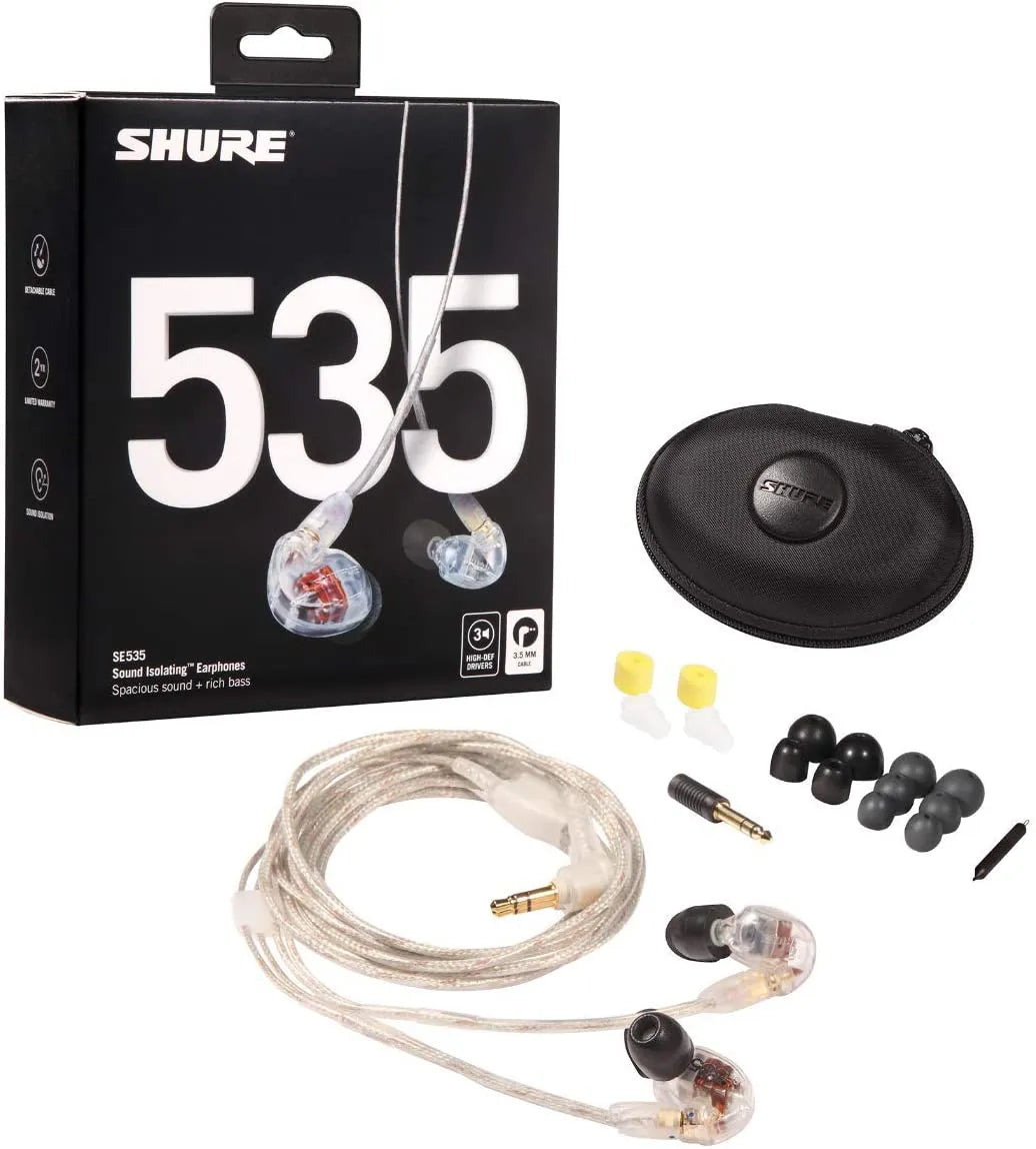 Shure SE535 Earphone, Clear | Shure