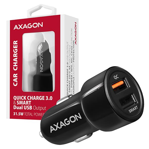MOBILE CHARGER CAR USB 2PORT/31.5W PWC-QC5 AXAGON