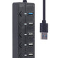 I/O HUB USB3 7PORT/UHB-U3P1U2P6P-01 GEMBIRD