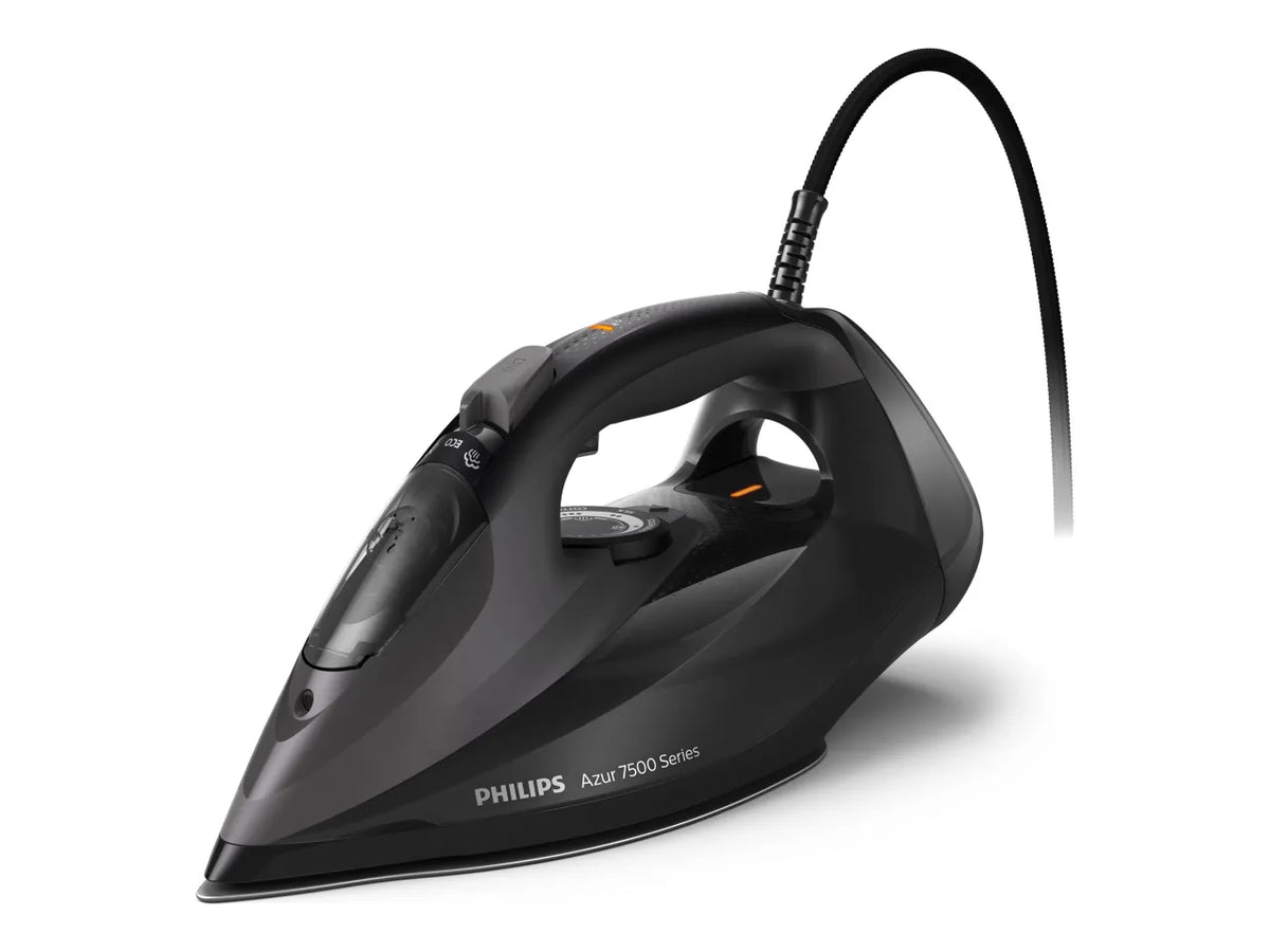 Philips | DST7511/80 | Steam Iron | 3200 W | Water tank capacity 300 ml | Continuous steam 55 g/min | Steam boost performance 260 g/min | Black