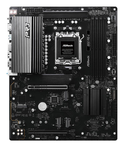 Mainboard|ASROCK|AMD B850|SAM5|ATX|Memory DDR5|Memory slots 4|1xPCI-Express 4.0 16x|1xPCI-Express 5.0 16x|1xM.2|1xHDMI|1xAudio-In|1xAudio-Out|1xMicrophone|6xUSB 2.0|4xUSB 3.2|2xUSB-C|1xRJ45|B850PRO-A