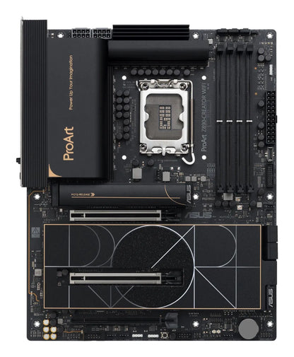 Mainboard|ASUS|Intel Z890|LGA1851|ATX|Memory DDR5|Memory slots 4|1xPCI-Express 4.0 16x|2xPCI-Express 5.0 16x|5xM.2|1xHDMI|1xDisplayPort|1xAudio-In|1xAudio-Out|1xUSB 2.0|6xUSB 3.2|3xUSB-C w/Thunderbolt|1xRJ45|PROARTZ890-CREATORWIFI