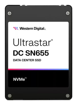 SSD|WESTERN DIGITAL|SSD series Ultrastar DC SN655|3.84TB|PCIe Gen4|NVMe|NAND flash technology TLC|Write speed 2600 MBytes/sec|Read speed 6800 MBytes/sec|Form Factor U.3|MTBF 25000000 hours|0TS2461