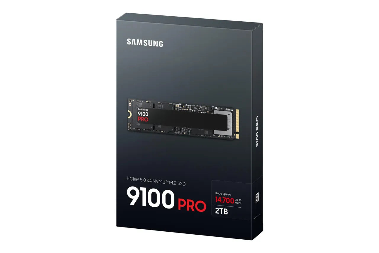 SSD|SAMSUNG|9100 PRO|2TB|M.2|PCIe Gen5|NVMe|TLC|Write speed 13400 MBytes/sec|Read speed 14700 MBytes/sec|2.38mm|TBW 1200 TB|MZ-VAP2T0BW