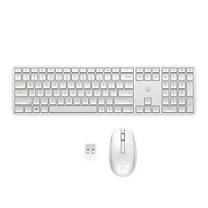 HP 655 Wireless Mouse Keyboard Combo, spill resistant - White – Nordic