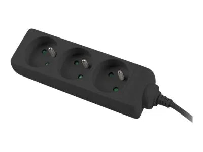 Lanberg Cable Power Strip, 3X French Outlets Quality-Grade Copper, 3 m | PS0-03E-0300-BK