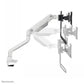 NEOMOUNTS SELECT DESK MOUNT, DOUBLE DISPLAY CROSSBAR (TOPFIX CLAMP &GROMMET) WHITE