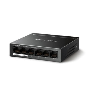 Switch|MERCUSYS|Desktop/pedestal|6x10Base-T / 100Base-TX|PoE+ ports 4|MS106LP