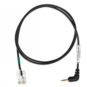 EPOS SENNHEISER AUDIO CABLE FOR DECT HEADSETS TO CONNECT WITH DESK PHONES WITH A RJ45-2.5MM JACK_