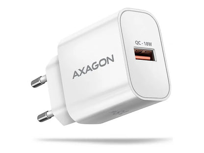 AXAGON Wallcharger 1x port USB-A, QC3.0/AFC/FCP/Apple, 18W | ACU-QC18W