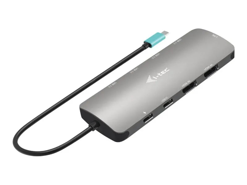 I-TEC USB-C Metal Nano Dock 2x HDMI + PD