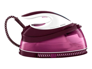 Philips Steam Station | GC7842/40 PerfectCare Compact | 2400 W | 1.5 L | 6.5 bar | Auto power off | Vertical steam function | White/Purple