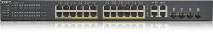 ZYXEL GS1920-24HPV2, 28 PORT SMART MANAGED POE SWITCH 24X GIGABIT COPPER POE AND 4X GIGABIT DUAL PERS., HYBRID MODE, STANDALONE OR NEBULAFLEX CLOUD, 375 WATT POE (5Y WARRANTY)