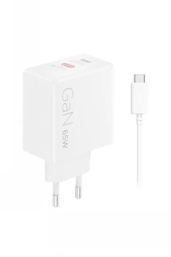 LENOVO DUAL USB-C 65W GAN CHARGER