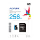 ADATA 256GB Micro SDXC V10 100MB/s + ad.