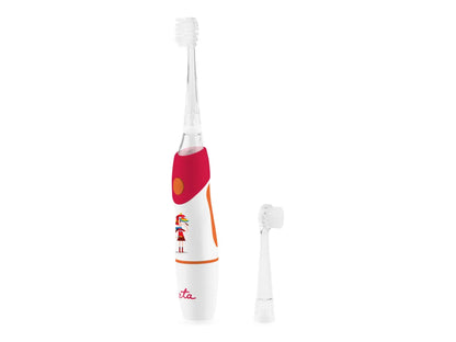 ETA Toothbrush | Sonetic ETA071090030 | Battery operated | For kids | Number of brush heads included 2 | Number of teeth brushing modes 1 | Red/White
