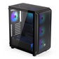 Case|ENDORFY|Arx 500 ARGB|MidiTower|Case product features Transparent panel|Not included|ATX|MicroATX|MiniITX|Colour Black|EY2A011