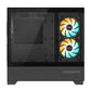 Case|GIGABYTE|C201 PANORAMIC|MidiTower|Case product features Rackmountable/Removeable HDD basket/Transparent panel|Not included|MicroATX|MiniITX|Colour Black|GB-C201P