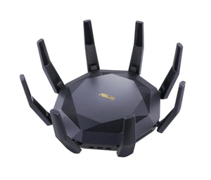 Wireless Router|ASUS|6000 Mbps|Mesh|Wi-Fi 6|USB 3.1|9x10/100/1000M|1x10GbE|1xSPF+|Number of antennas 8|RT-AX89X