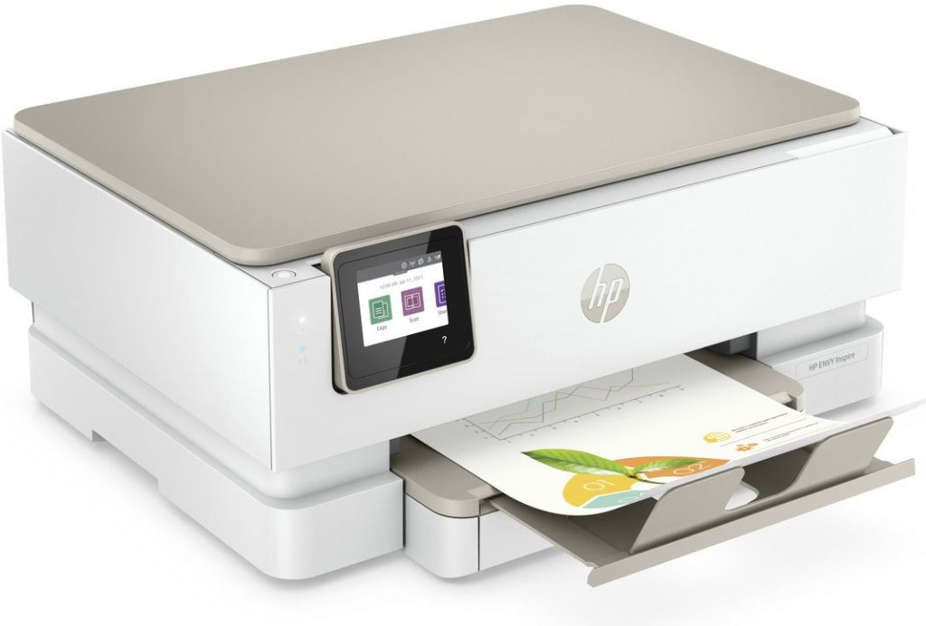 HP Envy Inspire 7220e HP+ AIO All-in-One Printer - A4 Color Ink, Print/Copy/Scan, Auto-Duplex, WiFi, 15ppm, 300-400 pages per month