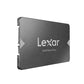 SSD|LEXAR|NS100|512GB|SATA 3.0|Write speed 450 MBytes/sec|Read speed 550 MBytes/sec|2,5"|LNS100-512RB