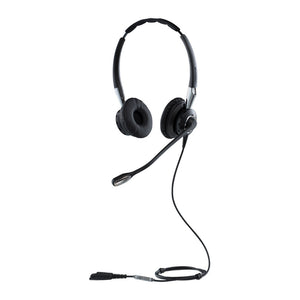 Jabra Biz 2400 II QD Duo NC Wideband Balanced Wired Headset, QD, Black