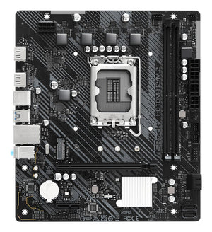 Mainboard|ASROCK|Intel H610|LGA1700|Micro-ATX|Memory DDR4|Memory slots 2|1xPCI-Express 3.0 1x|1xPCI-Express 4.0 16x|1xM.2|2xHDMI|4xUSB 2.0|2xUSB 3.2|1xPS/2|1xRJ45|3xAudio port|H610M-H2/M.2